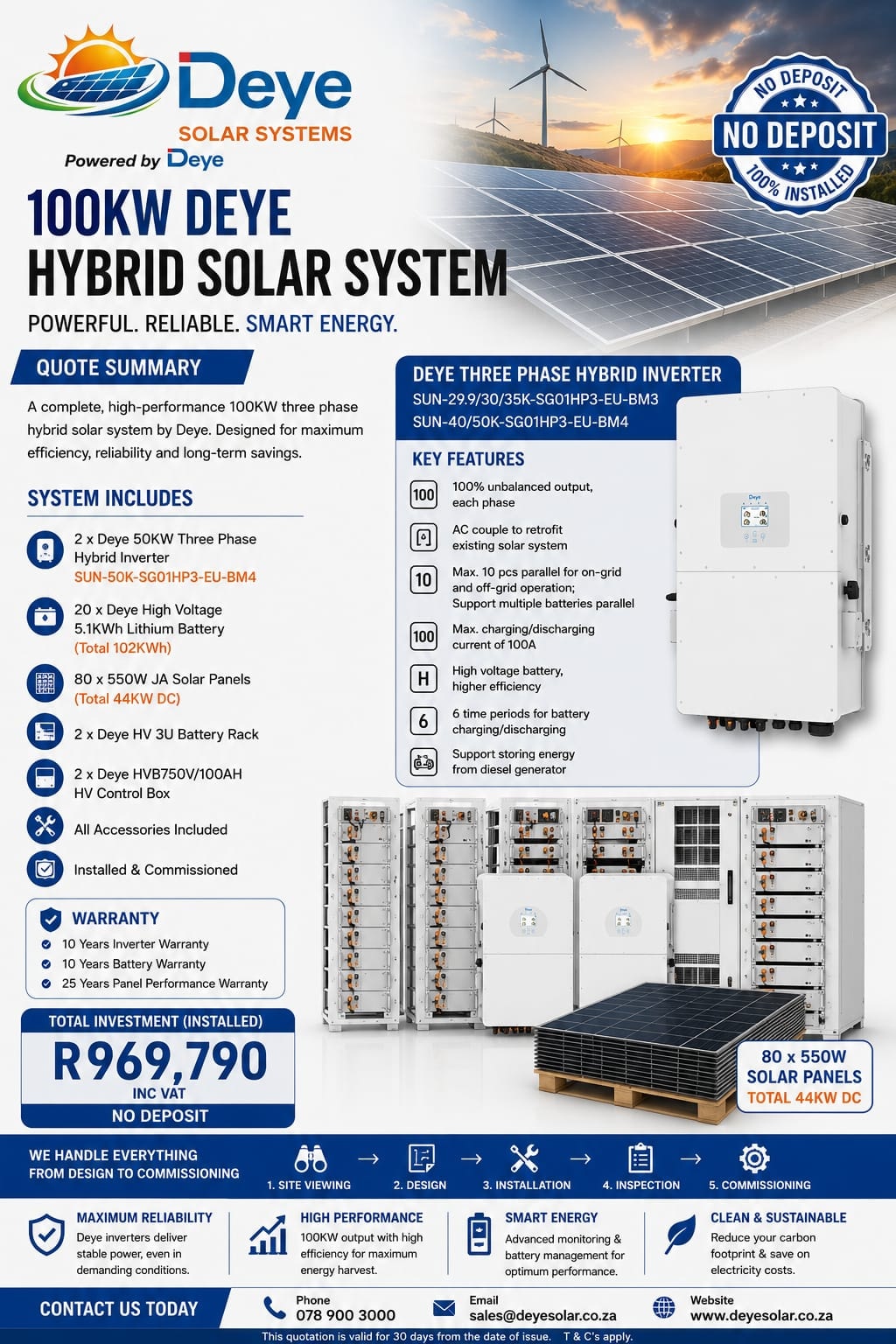 100kW Deye Hybrid